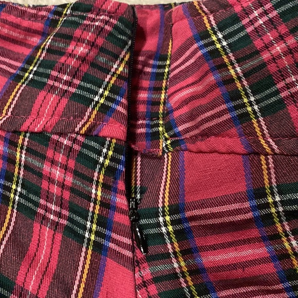 shein pink plaid skater skirt - Picture 5 of 5